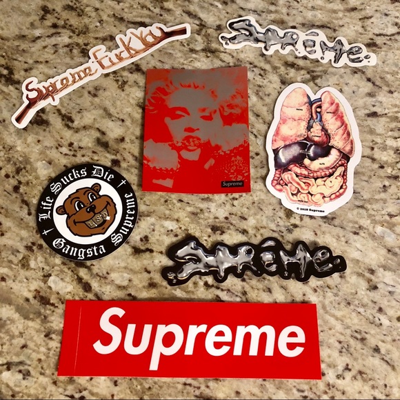 supreme madonna sticker
